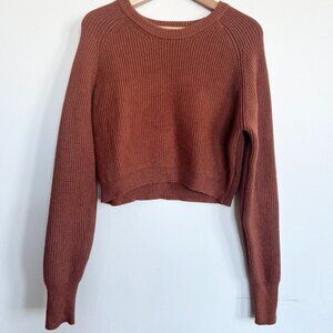 "Forever 21" burnt orange cropped sweater / Size M